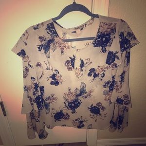 Floral blouse .